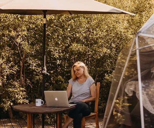 Luxury tent Vegan House Miedzylesie (Silesia)